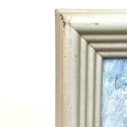 Ant kartono guašu tapyta abstrakcija mediniame rėme 4×39,5×28,5 cm