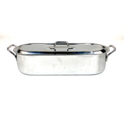 Metalinis IKEA žuvies gaminimo indas su dangčiu 16x46x13,5 cm