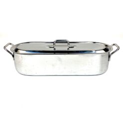 Metalinis IKEA žuvies gaminimo indas su dangčiu 16x46x13,5 cm