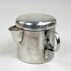 WMF sidabruoto metalo ąsotėlis su dangteliu 180 ml 8,5x10x7,5 cm