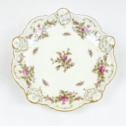 Porcelianinė Rosenthal serijos Moliere Moosrose serviravo lėkštutė ant trijų kojelių 20x20x6 cm
