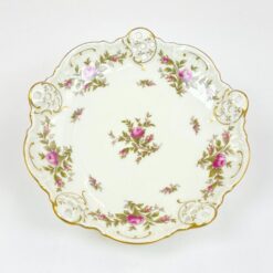 Porcelianinė Rosenthal serijos Moliere Moosrose serviravo lėkštutė ant trijų kojelių 20x20x6 cm