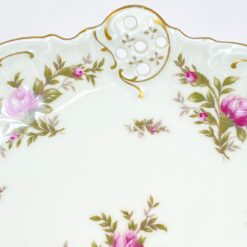 Porcelianinė Rosenthal serijos Moliere Moosrose serviravo lėkštutė ant trijų kojelių 20x20x6 cm