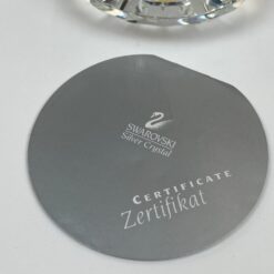 Krištolinė “Swarovski” statula kriauklė su perlu A 7624 Nr 055 000 su originalia dėžute 6,5×6,5×5 cm