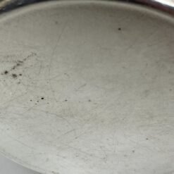 Sidabruoto metalo stiklinės laikikliai su stiklo stiklinėmis po 250 ml 2 vnt. komplektas 7,5×9,5×10 cm