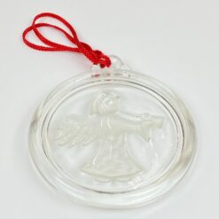 Walther Glas stiklinė pakabinama dekoracija su angelo atvaizdu 2x13x14,5 cm