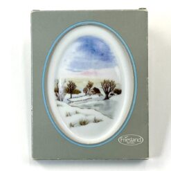 Porcelianinis Friesland paveiksliukas - žiemos peizažas 1x9,5x12 cm