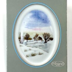 Porcelianinis Friesland paveiksliukas – žiemos peizažas 1×9,5×12 cm