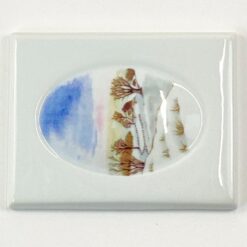 Porcelianinis Friesland paveiksliukas – žiemos peizažas 1×9,5×12 cm