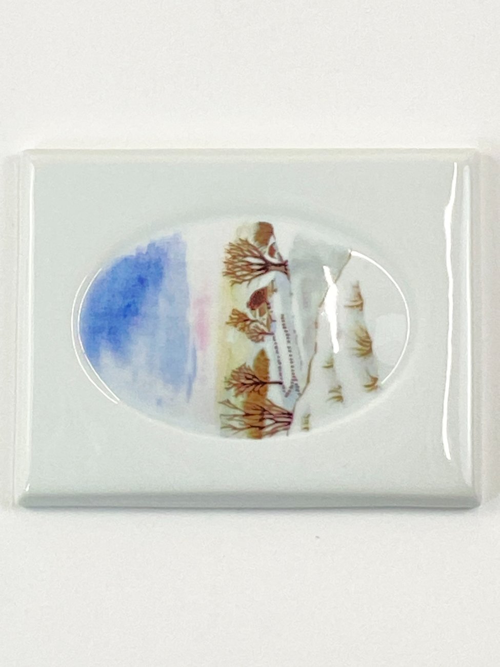 HN2386-gamtos-peizazai-4 Porcelianinis Friesland paveiksliukas – žiemos peizažas 1×9,5×12 cm