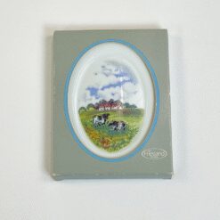 Porcelianinis Friesland paveiksliukas – gamtos peizažas su karvėmis 1×9,5×12 cm