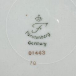 Porcelianinė Fürstenberg serviravimo lėkštė su gėlių atvaizdais 28x28x3,5 cm