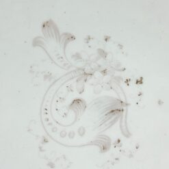 Porcelianinė XIX a. vid. Buckauer Porzellan-Manufaktur serviravimo lėkštė ažūriniais kraštais 26,5×26,5×5 cm
