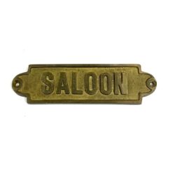 Žalvarinė sieninė iškaba “Saloon” 0,5×12,5×3,5 cm