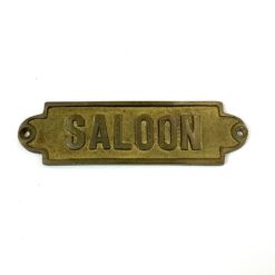 Žalvarinė sieninė iškaba “Saloon” 0,5×12,5×3,5 cm