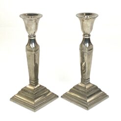 Metalinės žvakidės 2 vnt. komplektas 9,5×9,5×22,5 cm