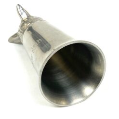 Metalinė medžiotojo taurelė su lapės galvos figūra 60 ml 5x5x9 cm