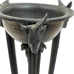 Bronzinė žvakidė – smilkalinė 8,5×8,5×18 cm