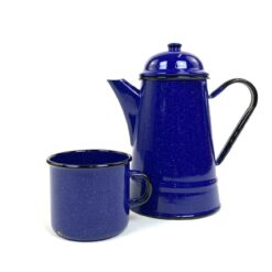 Metaliniai emaliuoti arbatinukas 1100 ml ir puodelis 350 ml 2 vnt. kompl.