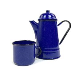 Metaliniai emaliuoti arbatinukas 1100 ml ir puodelis 350 ml 2 vnt. kompl.
