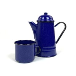 Metaliniai emaliuoti arbatinukas 1100 ml ir puodelis 350 ml 2 vnt. kompl.