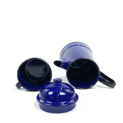 Metaliniai emaliuoti arbatinukas 1100 ml ir puodelis 350 ml 2 vnt. kompl.