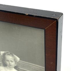 Senovinė dviejų mergaičių nuotrauka (aut. Gustav Brandt, Brėmenas) mediniame rėme su stiklu 1x12x18,5 cm