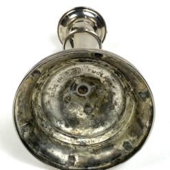 Angliška Ian Heath Ltd sidabruoto metalo žvakidė “Ianthe” 10x10x18,5 cm
