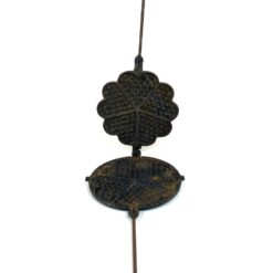 Senovinė švediška Munktells No. 2 čirvinių blynų keptuvė iš ketaus 44,5×22,5×2,5 cm