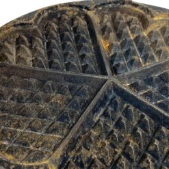 Senovinė švediška Munktells No. 2 čirvinių blynų keptuvė iš ketaus 44,5×22,5×2,5 cm
