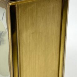 Vokiškas žalvarinis Friedrich Mauthe GmbH stalinis kvarcinis laikrodis 6x14x18 cm