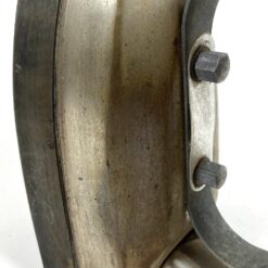 Senovinis metalinis lygintuvas su medine rankena 10,5x20x12,5 cm