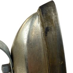 Senovinis metalinis lygintuvas su medine rankena 10,5x20x12,5 cm