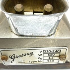 Vintažinis “Grossag” 1950-ųjų metalinis lygintuvas 9×21,5×17 cm