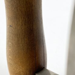 Vintažinis metalinis lygintuvas medine rankena, su laidu 9x22x14 cm