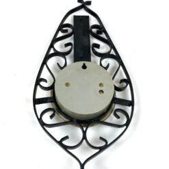 Sieninis termometras ir barometras metaliniame rėmelyje 4x13x28 cm
