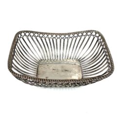 Sidabruoto metalo serviravimo indas – vaisinė 16,5×22,5×10 cm