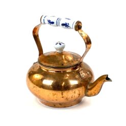 Metalinis variuotas arbatinukas su keramikos detalėmis 1000 ml 16x19x19 cm