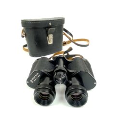 Vintažiniai Binocular, Porro prism, Central focusing (BPC) žiūronai su odiniu dėklu