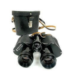 Vintažiniai Binocular, Porro prism, Central focusing (BPC) žiūronai su odiniu dėklu