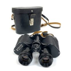 Vintažiniai Binocular, Porro prism, Central focusing (BPC) žiūronai su odiniu dėklu