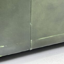 Chesterfield stiliaus natūralios odos trivietė sofa 96x211x75 cm, 44 cm