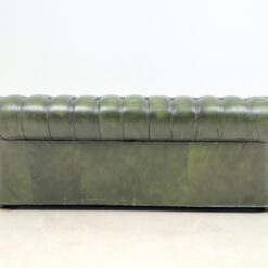 Chesterfield stiliaus natūralios odos trivietė sofa 96x211x75 cm, 44 cm