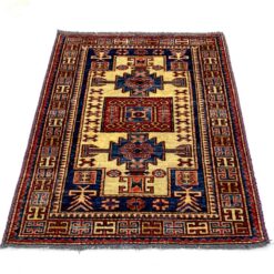 Vilnonis rankų darbo kilimas 118x83x0,5 cm