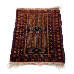 Vilnonis rankų darbo kilimėlis "Afghan" 71x49x0,5 cm
