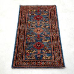 Vilnonis rankų darbo kilimas 118x68x0,5 cm