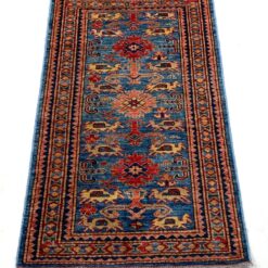 Vilnonis rankų darbo kilimas 118x68x0,5 cm