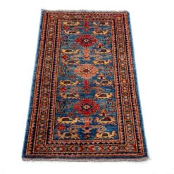 Vilnonis rankų darbo kilimas 118x68x0,5 cm