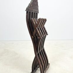 Tradicinė Viduriniųjų Rytų sulankstoma kėdė su inkrustacijomis 51×47,5×107 cm, 52 cm