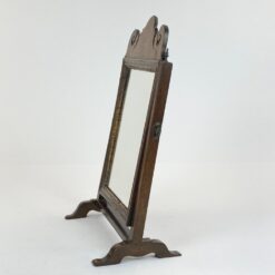 Stalinis reguliuojamo kampo veidrodis raudonmedžio rėme 17x32x45 cm